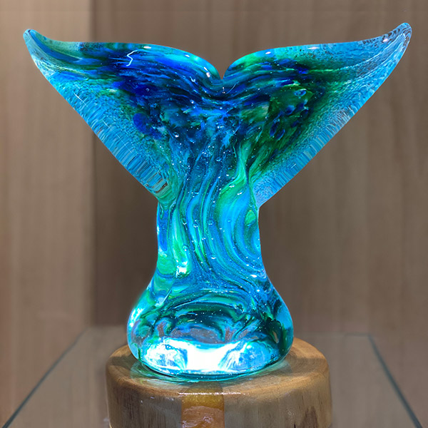 Whale Tails Humpback Whale Glass Blown Art on Maui