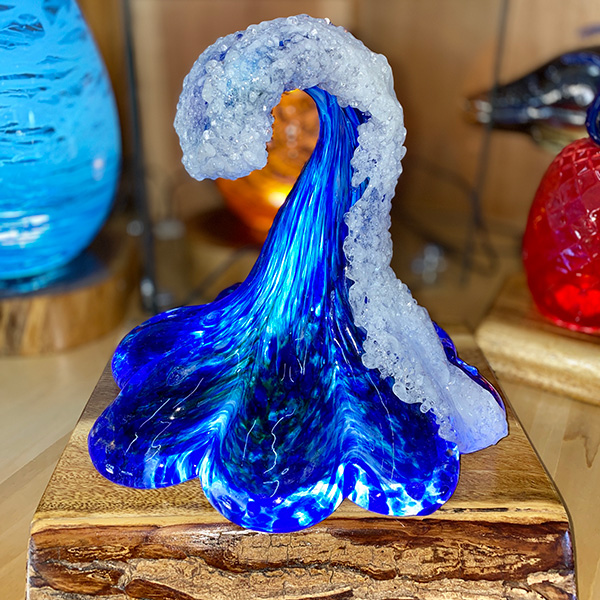 Glass Wave Art Made on Maui by Ryan Staub