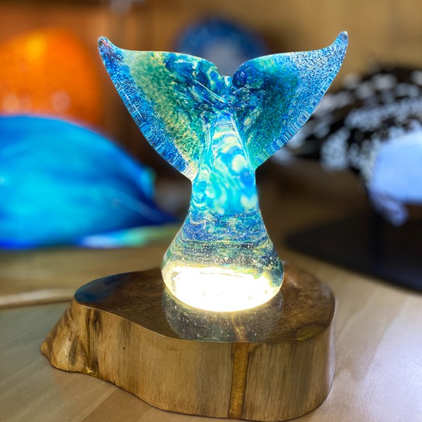 New Whale Tail - Moana Glass Art