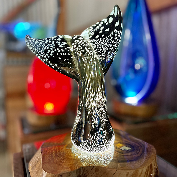 <p>X-Large Whale Tail <br>Dim: 12” tall x 8 1/2” wide<br> Retail Price: $2,089.00<br>These are one-of-a-kind pieces. Pictured is the actual art you’ll receive</p>